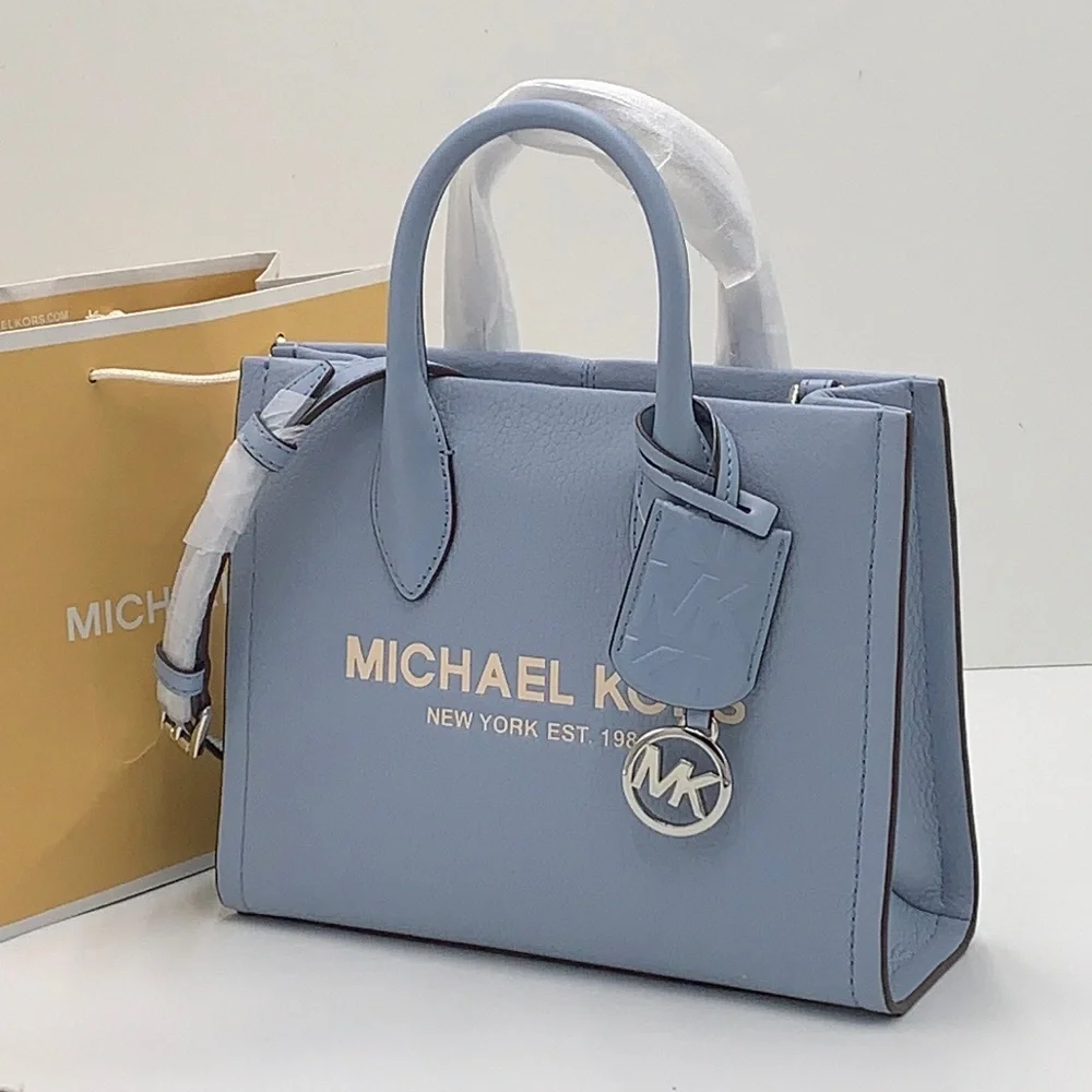 MICHAEL KORS Mirella Small Shopper TZ XBody Pebbled Leather Crossbody
Pale Blue - Picture 16 of 16